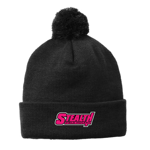 Sport-Tek Solid Pom Pom Beanie